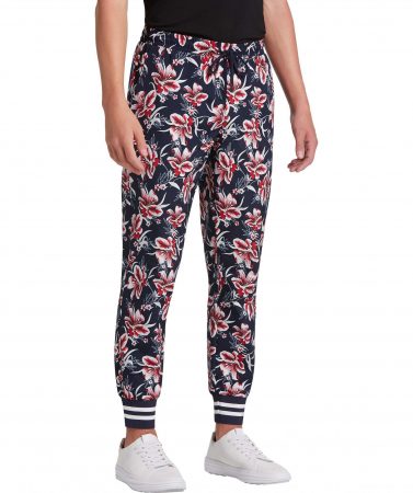 Casual Pants | Slim Fit Athleisure Pants, Navy Floral – Paisley & Gray Mens