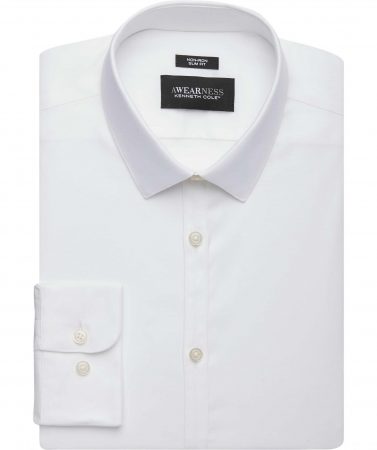 Dress Shirts | White Slim Fit Dress Shirt – Awearness Kenneth Cole Mens