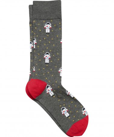 Socks | Dress Socks 1-Pair, Navy Geometric – Travel Tech Mens