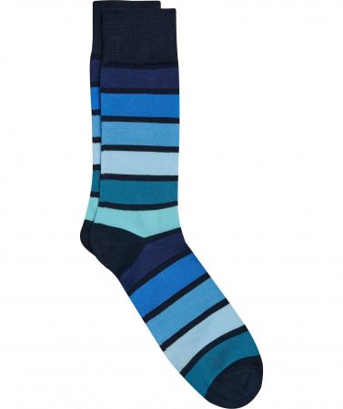 Socks | Socks, Blue And Teal Stripe – Egara Mens