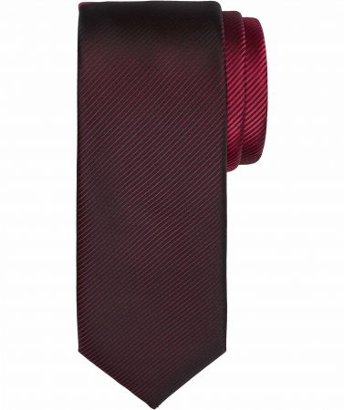 Ties | Skinny Contrast Tail Tie, Red – Egara Mens